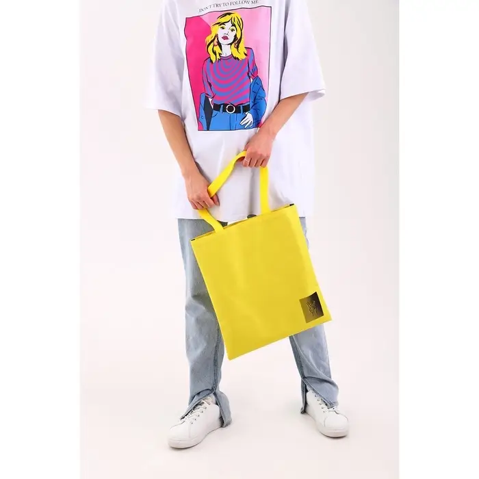 Сумка шопер Peace, желтая