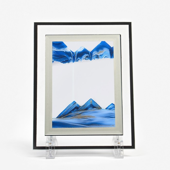 Песочные часы-картина  "Майя", 18 х 13 см, антистресс, песок синий