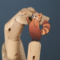 Значок деревянный &laquo;Талисман на исполнение желаний&raquo;, 4 х 3,5 см