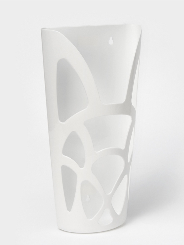 Корзина для пакетов, 18&times;9&times;35 см, цвет белый