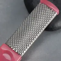 Пилка для пяток, металлическая/наждачная, двусторонняя, 17 см, МИКС