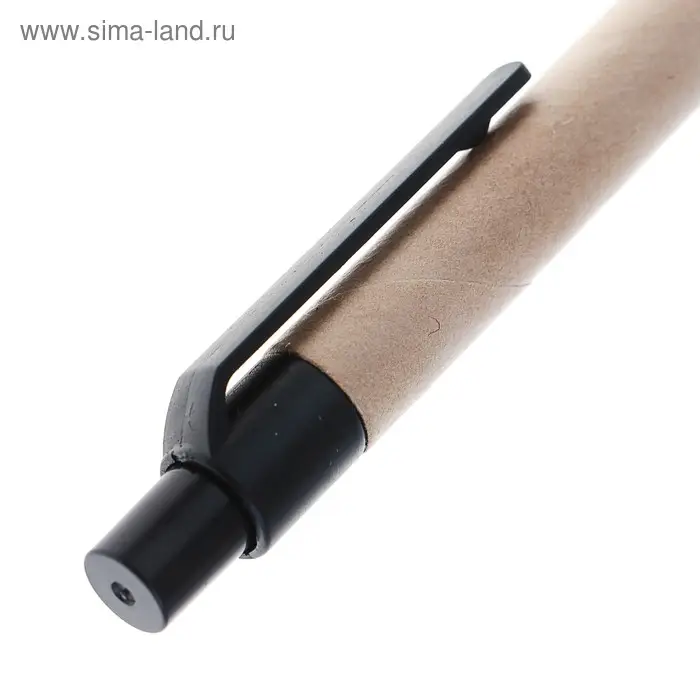 Ручка шариковая автоматическая, 0.5 мм, стержень синий, корпус крафт-картон