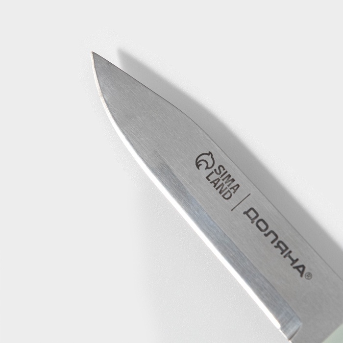 Нож для овощей кухонный Доляна &laquo;Страйп&raquo;, лезвие 7.5 см, синий