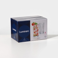Высокие стаканы Luminarc &laquo;Рош&raquo;, 450 мл, стекло, прозрачные, набор 6 шт