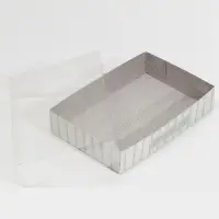 Кондитерская упаковка, коробка для макарун с PVC крышкой, &laquo;Дерево&raquo;, 18 х 12 х 3.5 см