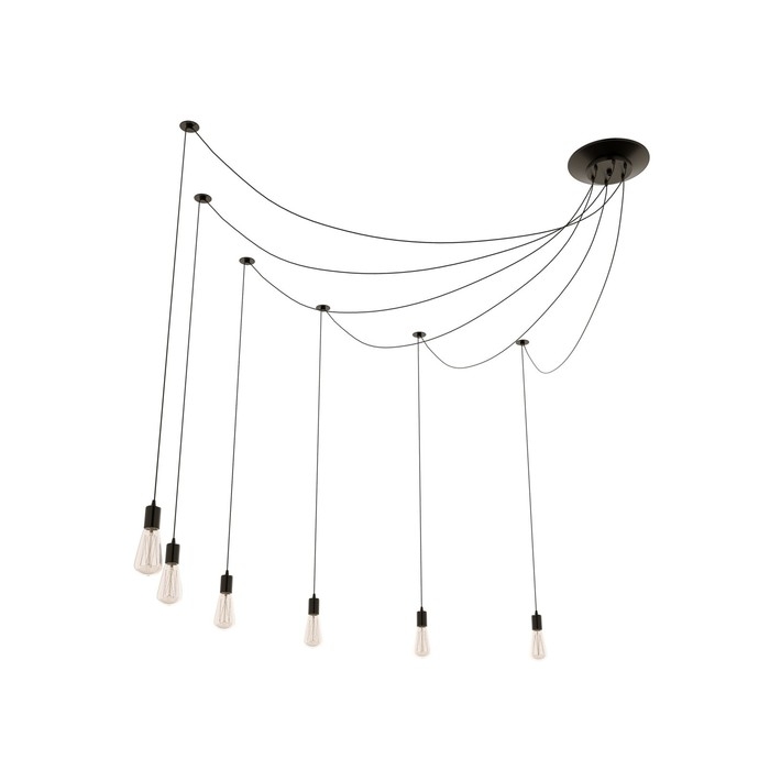 Светильник "Паук" черный 6x40Вт E27 черный BayerLux