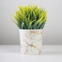 Кашпо для цветов &laquo;Мрамор&raquo;, 1,6 л