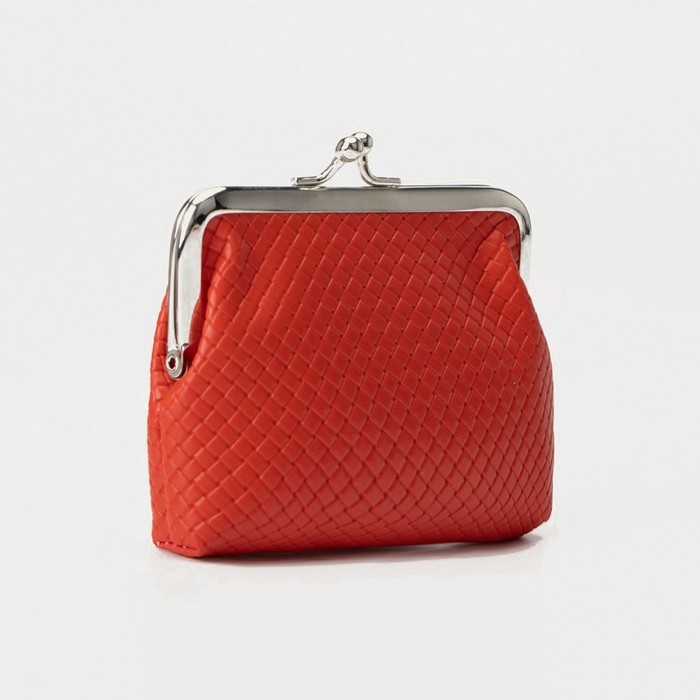 Кошелёк женский на фермуаре, цвет красный Кошелёк женский на фермуаре, цвет красный