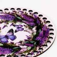 Донышки для вязания 2 в 1 &laquo;Весенняя нежность&raquo;, круг 15 см, хдф 3 мм