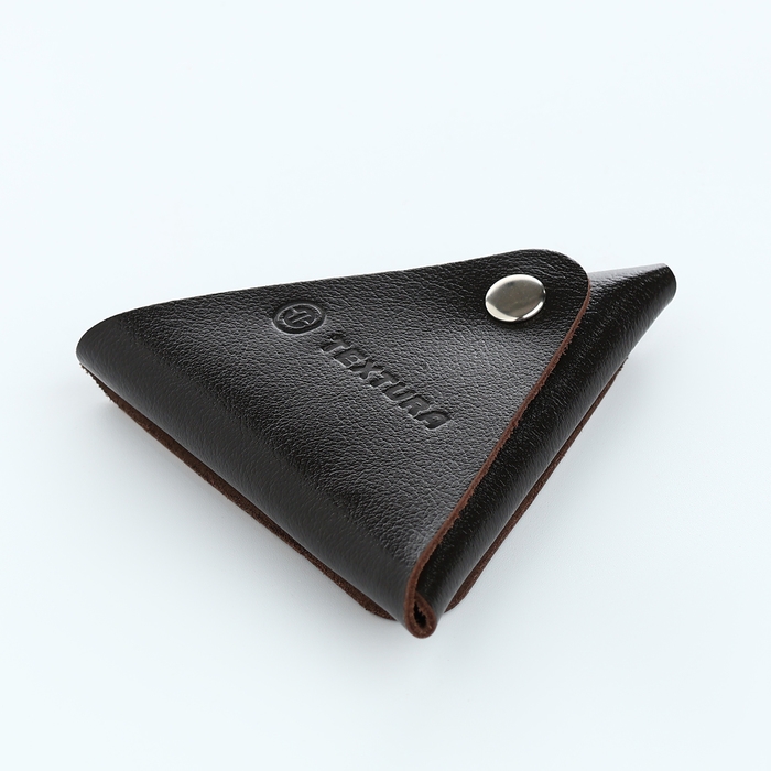 Монетница на кнопке TEXTURA, цвет коричневый Монетница на кнопке TEXTURA, цвет коричневый