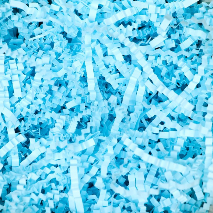 Наполнитель бумажный, голубой, 1000 г