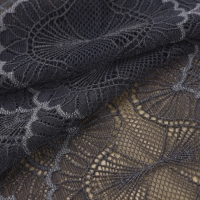 Кружевная эластичная ткань, 180 мм × 2,7 ± 0,5 м, цвет графитовый Кружевная эластичная ткань, 180 мм × 2,7 ± 0,5 м, цвет графитовый