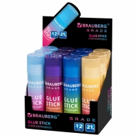Клей-карандаш PVP 21г BRAUBERG GRADE, в градиентном корпусе, ассорти 271247 Клей-карандаш PVP 21г BRAUBERG GRADE, в градиентном корпусе, ассорти 271247