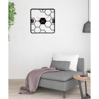 Часы настенные интерьерные большие, Лофт, "Соты", бесшумные, 58 х 58 см Часы настенные интерьерные большие, Лофт, "Соты", бесшумные, 58 х 58 см