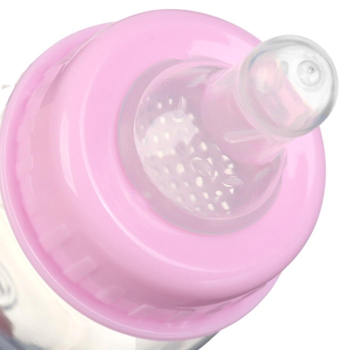 Бутылочка для кормления, 60 мл, +3 мес., цвет МИКС (фасовка по 3шт)