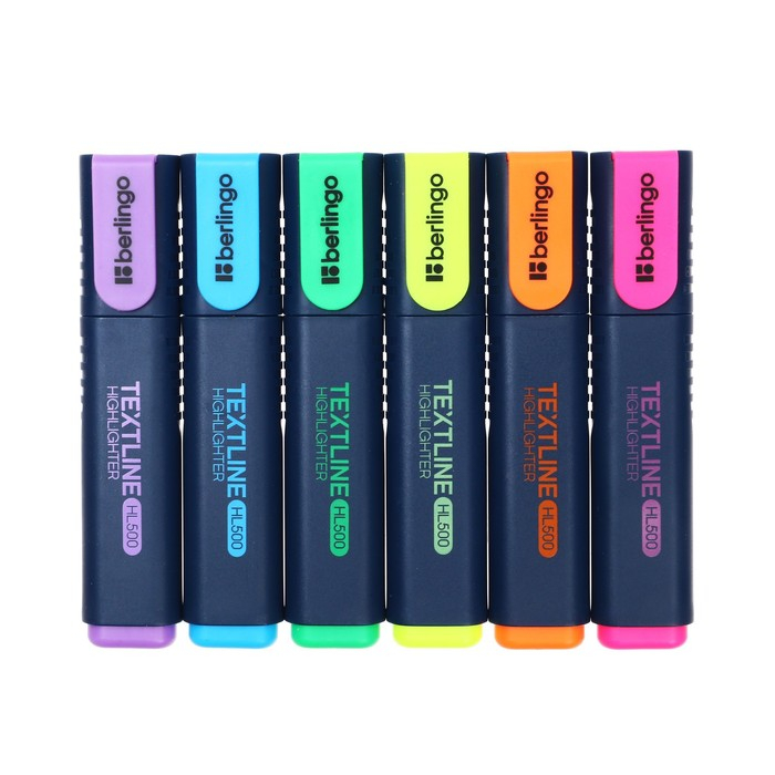 Набор маркеров-текстовыделителей 6 цветов, Berlingo, 5.0 мм, европодвес Набор маркеров-текстовыделителей 6 цветов, Berlingo, 5.0 мм, европодвес