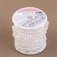 Бусы на нитях, 8 мм, 9 &plusmn; 1 м, цвет прозрачный