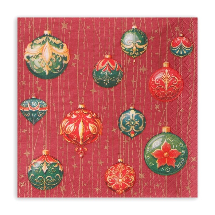 Новогодние салфетки бумажные GrandPero Deluxe «Волшебный занавес», 3 слоя, 33х33 см, 20 шт Новогодние салфетки бумажные GrandPero Deluxe «Волшебный занавес», 3 слоя, 33х33 см, 20 шт