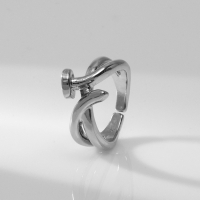 Кольцо металл «Тренд» гвоздь, цвет серебро, безразмерное Кольцо металл «Тренд» гвоздь, цвет серебро, безразмерное