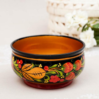 Чашка &laquo;Ягодка&raquo;, средняя, 15&times;7 см, хохлома