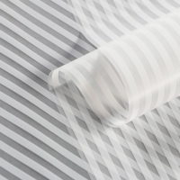 Пленка для цветов, матовая, "Зебра", белый, 0,6 х 9м &plusmn;5%