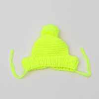 Шапка вязаная для собак, XS-S (объем головы 22-24 см, высота 7,5 см), микс