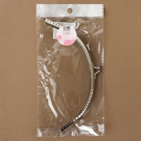 Фермуар пришивной &laquo;Полукруг&raquo;, 20 см, цвет серебряный