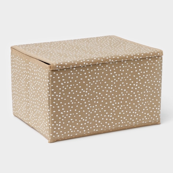 Короб для хранения Доляна Points, 26&times;20&times;16 см, цвет бежевый