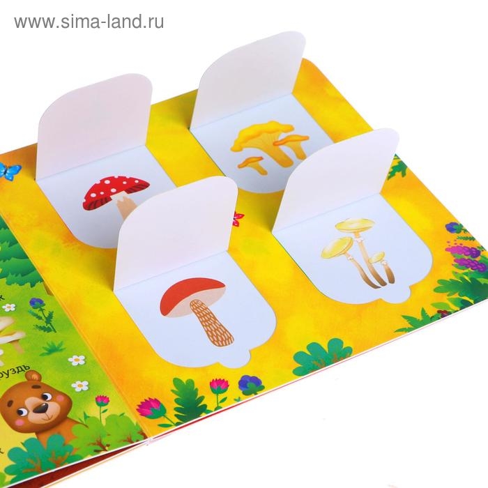 Книга картонная с окошками «В лесу, саду и огороде», 10 стр. Книга картонная с окошками «В лесу, саду и огороде», 10 стр.