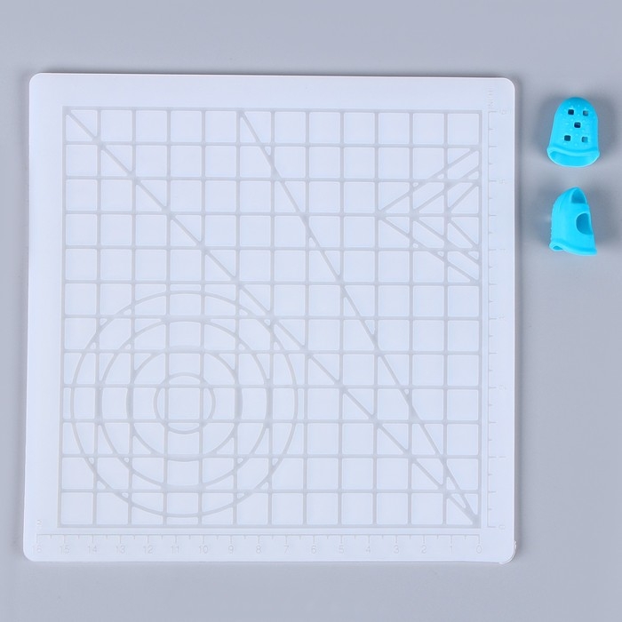 Трафарет-коврик для 3Д ручек &laquo;Фигуры&raquo;, 2 напальчника