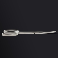 Ножницы маникюрные &laquo;Premium&raquo;, для кутикулы, загнутые, узкие, 9 см, на блистере, цвет серебристый