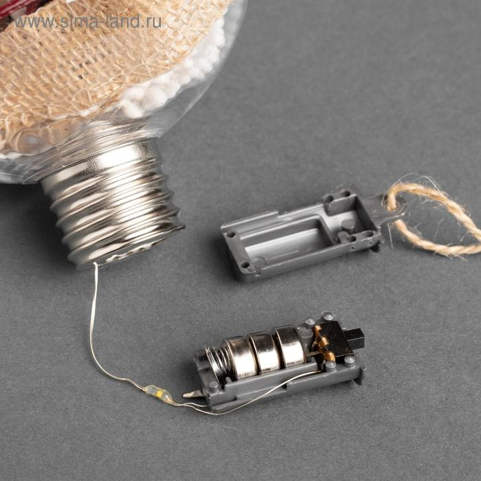 Набор ёлочных шаров «Ветка ели и ягоды» 2 шт., батарейки, 5 LED, свечение тёплое белое Набор ёлочных шаров «Ветка ели и ягоды» 2 шт., батарейки, 5 LED, свечение тёплое белое