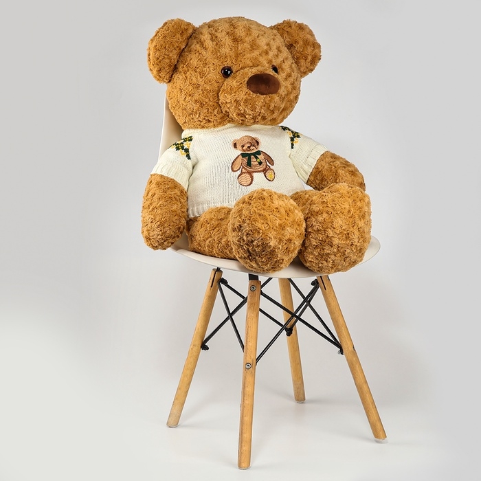 Мягкая игрушка &laquo;Медведь&raquo;, в кофте, 80 см, цвет коричневый