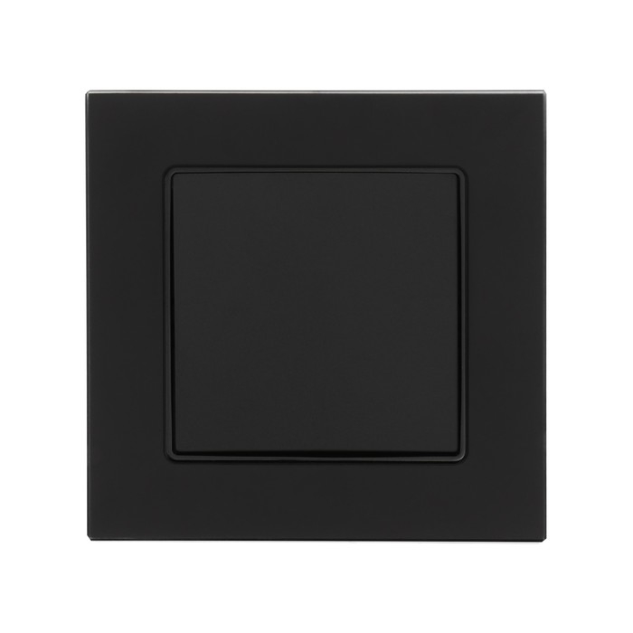 Выключатель проходной TOT Matte Glass, 10 А, 1 кл., скрытый, стекло, черный Выключатель проходной TOT Matte Glass, 10 А, 1 кл., скрытый, стекло, черный