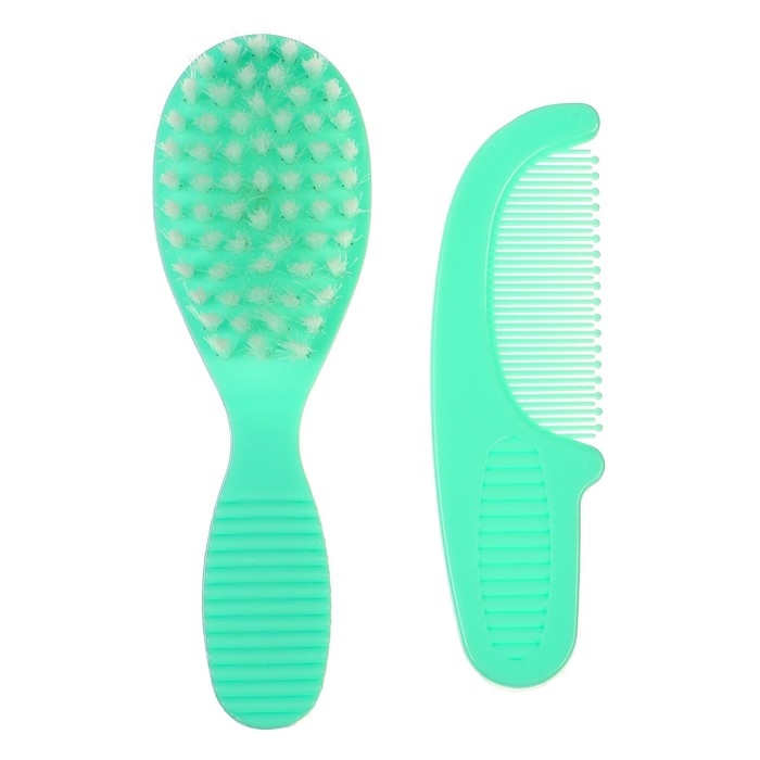 Расчёска детская, массажная щётка для волос Крошка Я, от 0 мес., зелёный, МИКС