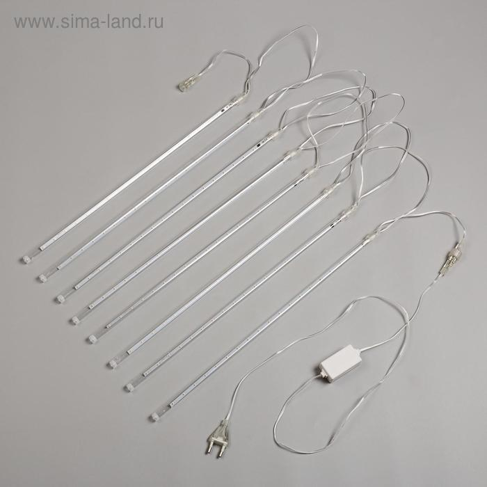 Гирлянда &laquo;Сосульки&raquo; 3 &times; 0.5 м, IP44, прозрачная нить, 288 LED, свечение мульти с эффектом стекания, 12 В