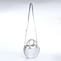 Сумка женская кросс-боди на молнии, цвет серебряный