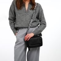 Сумка женская через плечо TEXTURA, маленький размер, цвет чёрный Сумка женская через плечо TEXTURA, маленький размер, цвет чёрный