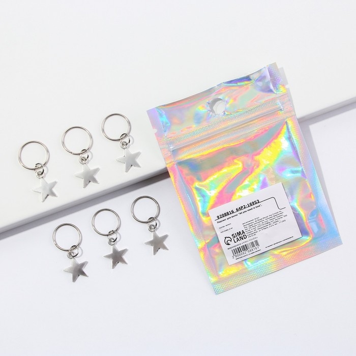 Заколки пирсинг для волос &laquo;All you need is love&raquo;, 6 шт.