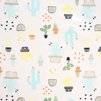 Пеленка на непромокаемой основе, 50*70 см &laquo;Кактусы&raquo;