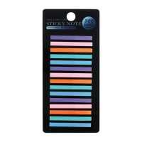 Блок-закладка с липким краем пластик 20л х 15 штук, 5 цв. пастель, 45мм х 4мм  CALLIGRATA