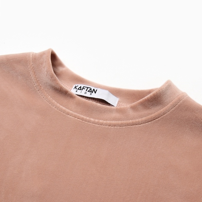 Костюм детский (свитшот, леггинсы) KAFTAN Plushy р.36 (134-140), бежевый Костюм детский (свитшот, леггинсы) KAFTAN Plushy р.36 (134-140), бежевый