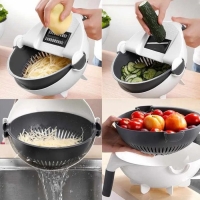 Многофункциональная овощерезка &laquo;Маджестик&raquo;, со сливной корзиной, 22,3&times;13,5&times;22,5 см, цвет бело-серый