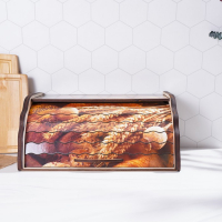 Хлебница деревянная Доляна &laquo;Ржаное поле&raquo;, 38,3&times;28&times;17,3 см