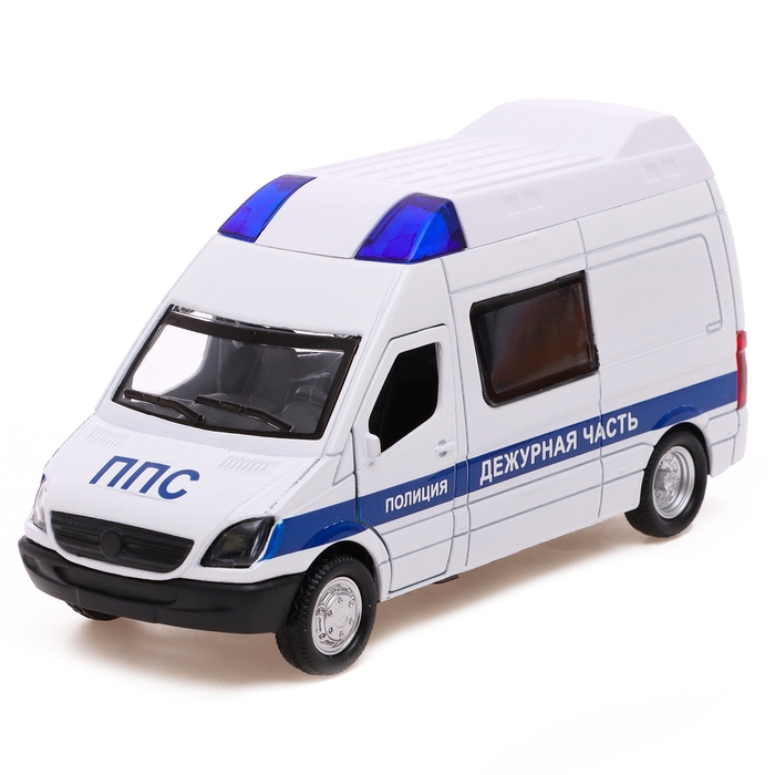 Машина &laquo;Спецслужбы&raquo;, металлическая, световые и звуковые эффекты, открываются двери, инерция, цвет МИКС