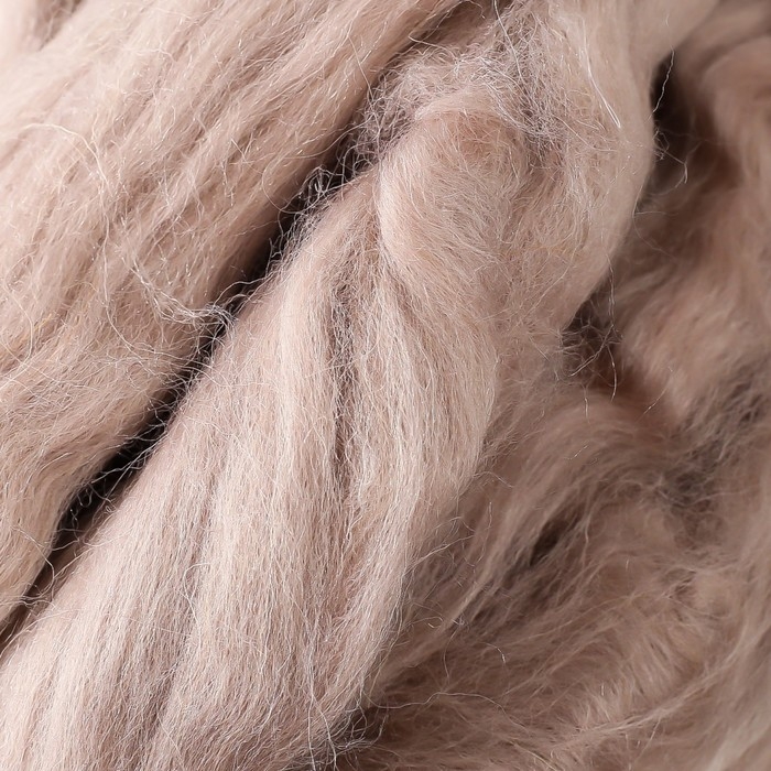 Шерсть для валяния 100% полутонкая шерсть 50 гр (174 тём. орхидея)