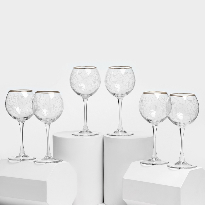 Набор стеклянных фужеров &laquo;Венский лес&raquo;, 350 мл, 6 шт