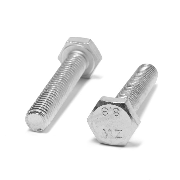 Болт ТУНДРА, оцинкованный, DIN 933, класс прочности 8.8, М10х50 мм, 1 кг Болт ТУНДРА, оцинкованный, DIN 933, класс прочности 8.8, М10х50 мм, 1 кг