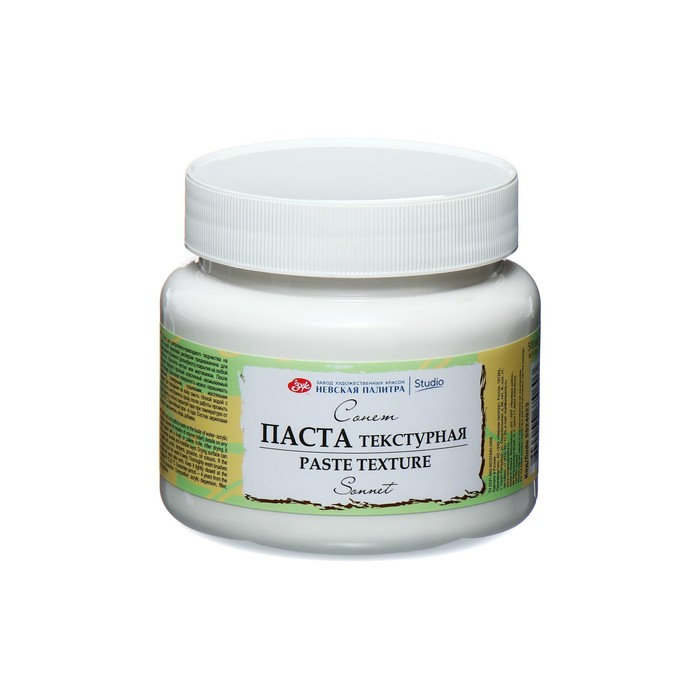 Паста текстурная ЗХК "Сонет", 500 мл, белая тонкая, акриловая
