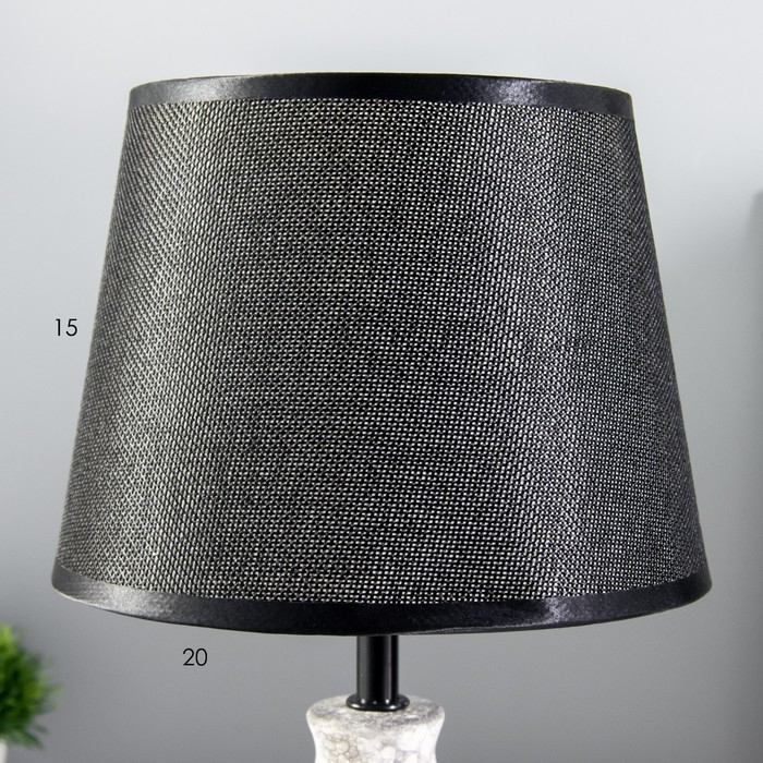 Настольная лампа "Адара" Е14 40Вт серый 20х20х33см RISALUX
